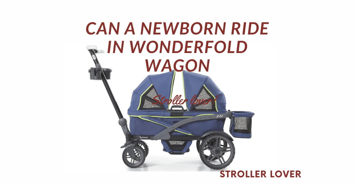 Can a newborn ride in WonderFold Wagon